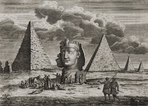 The Pyramids and Sphinx at Giza, Egypt, c.1725 by English School